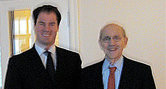 Nick Oberheiden with Justice Breyer